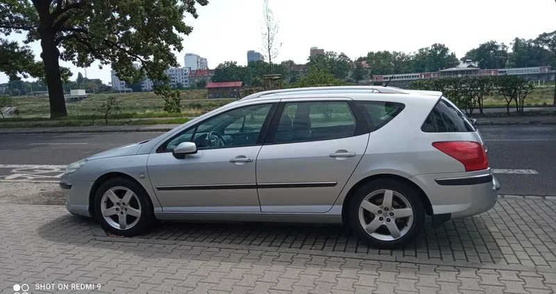 samochody osobowe Peugeot 407 cena 12800 przebieg: 141565, rok produkcji 2006 z Wrocław